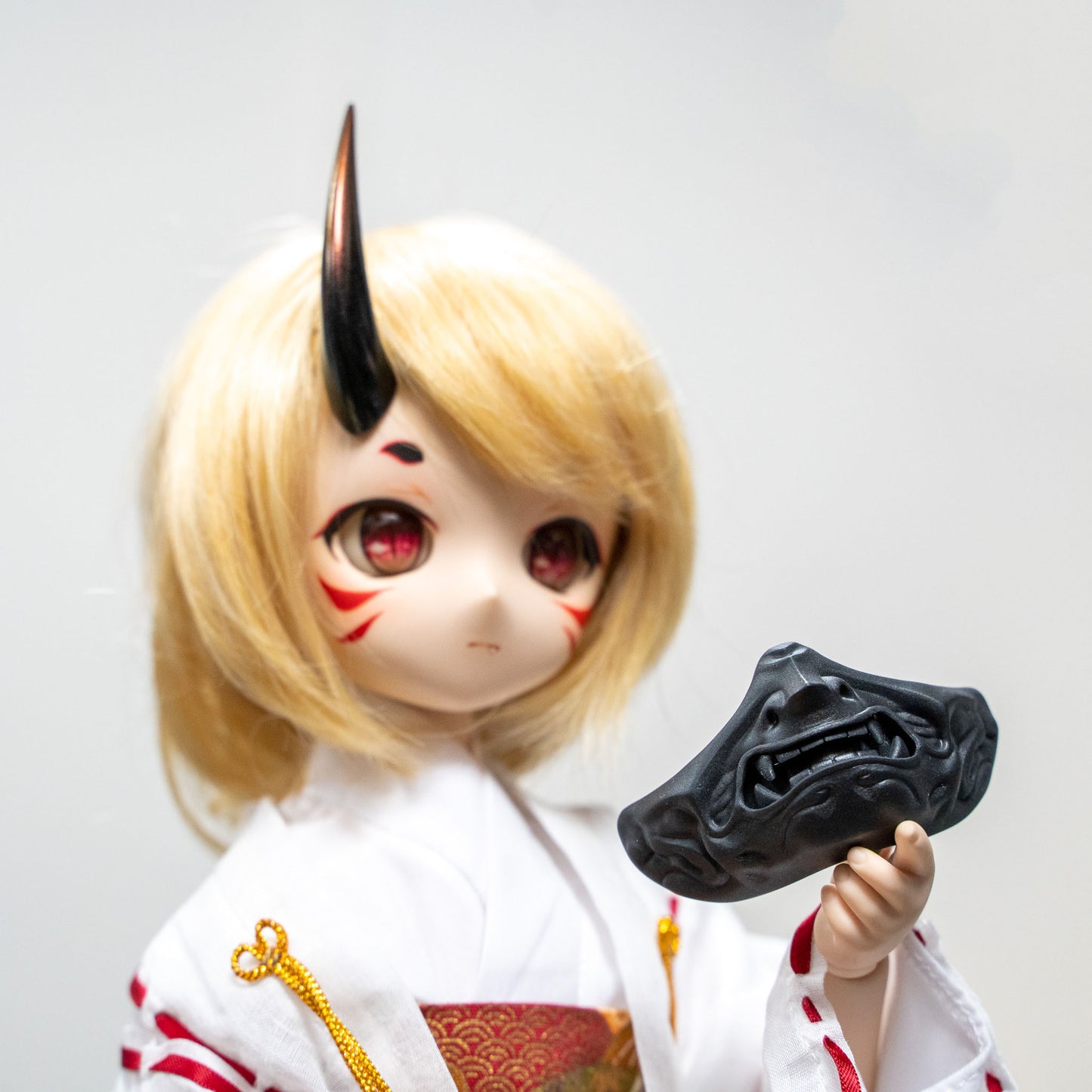 Hannya Mask - Unpainted Black