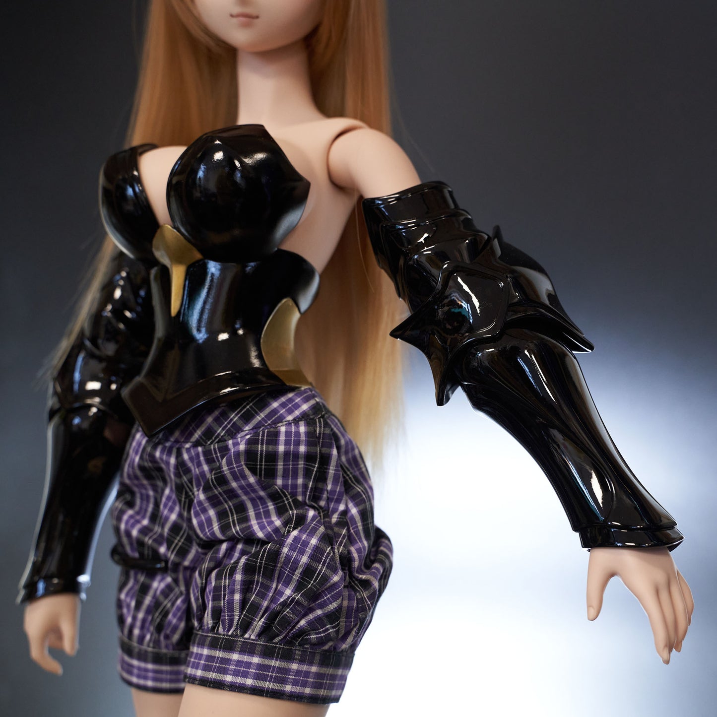 DD/Smartdoll Heavy Arm Armour - Royal Black