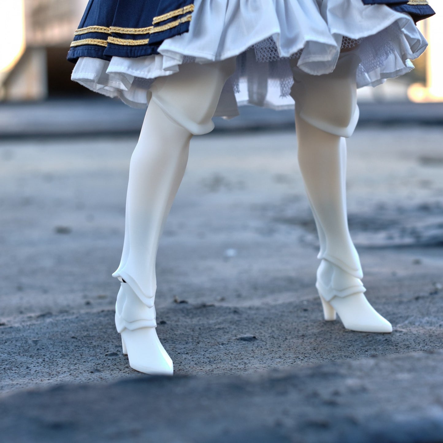 MDD Leg Armour - Semi White