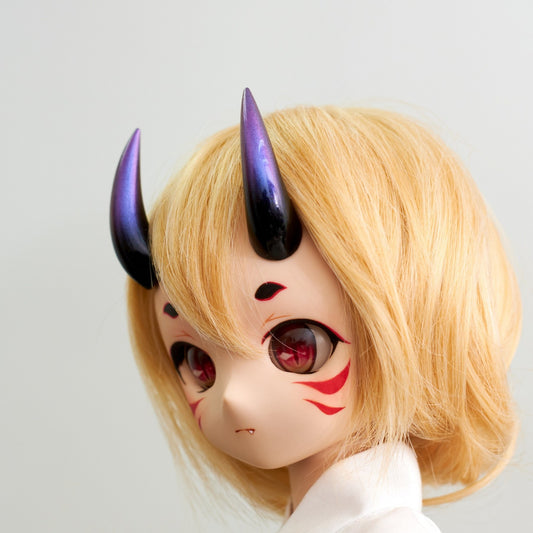 鬼角 Type A - 黑底/幻彩紫尖