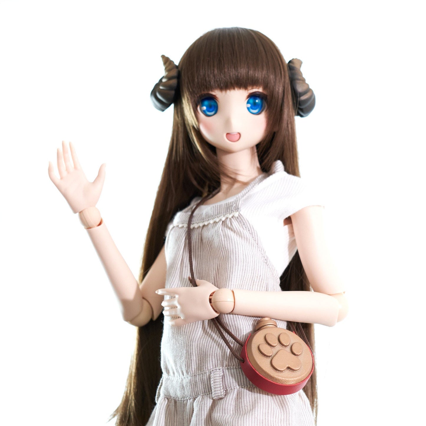 Paw Print Water Bottle Shaped Bag (Copper)