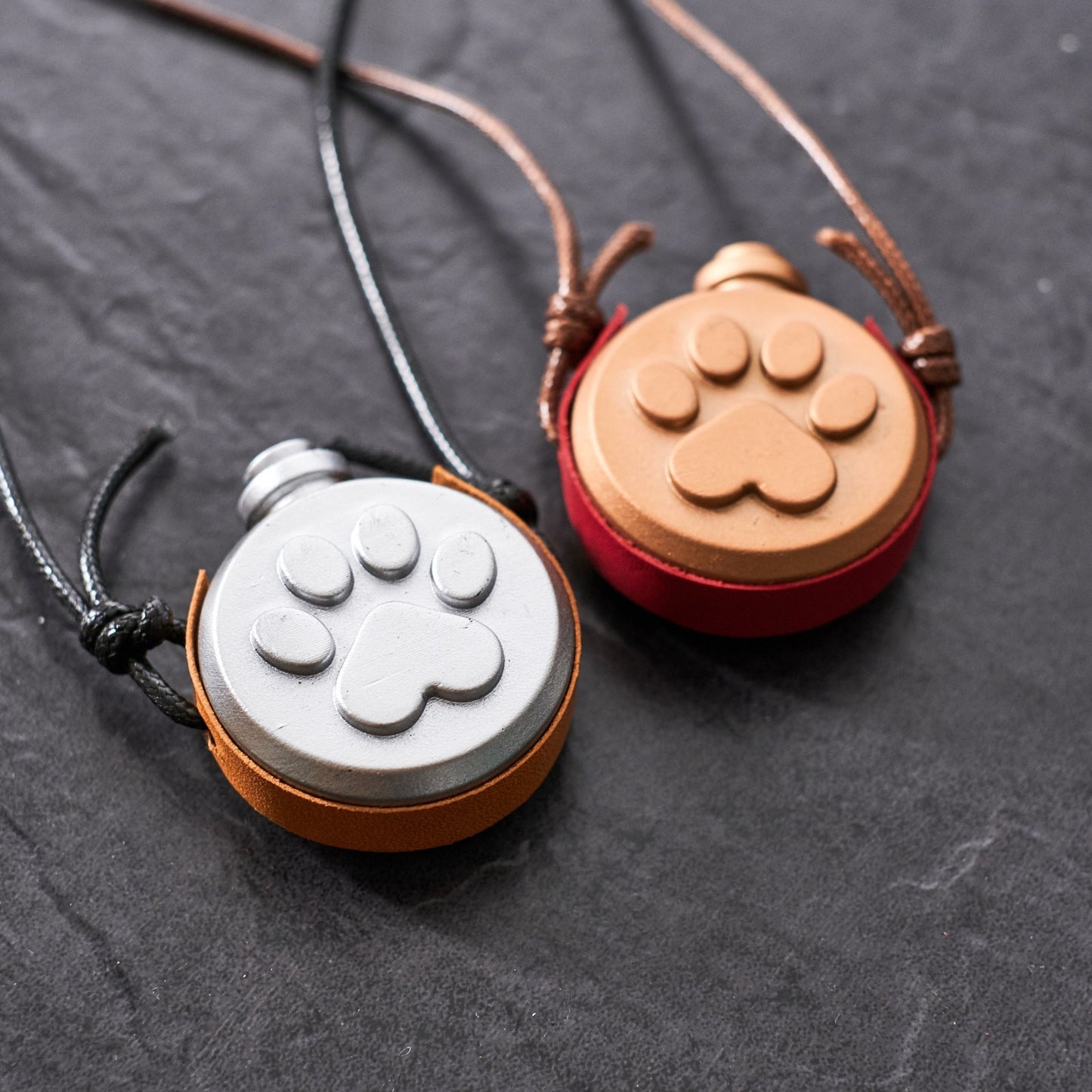 Paw Print Water Bottle Shaped Bag (Copper)