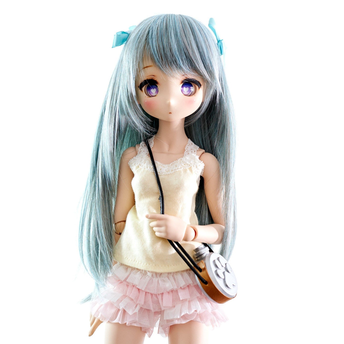 Paw Print Water Bottle Shaped Bag (Silver)