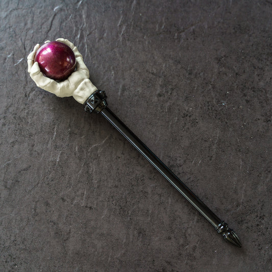 Wizards Staff Bone Claw - Metallic Magenta