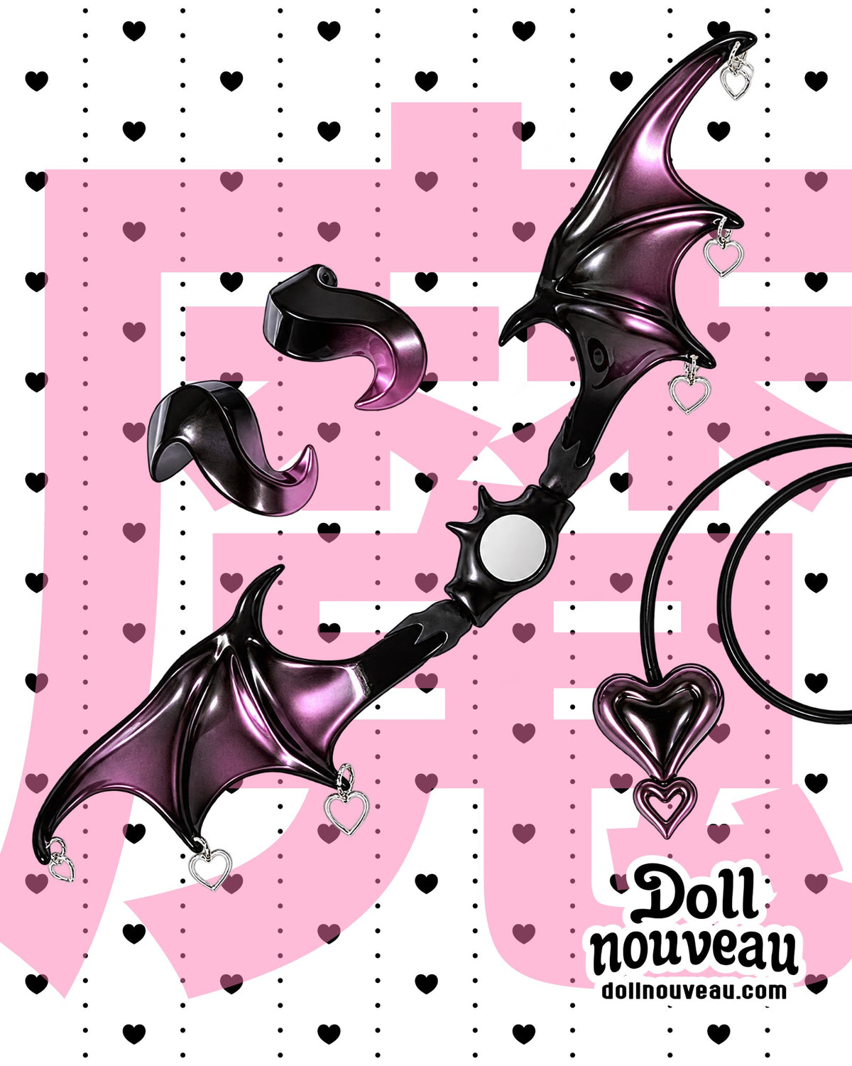 "Sweet Dream" Succubus Horns - Light Pink