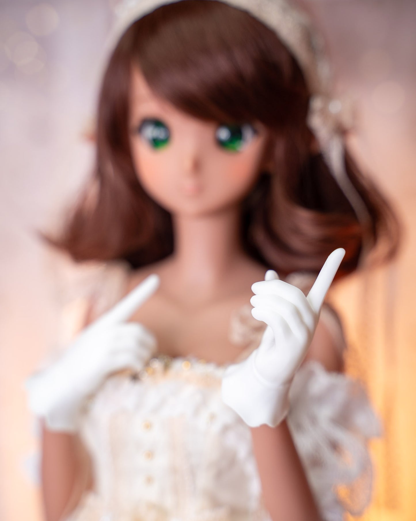 Smart Doll Wrist-Length Gloves - Holding