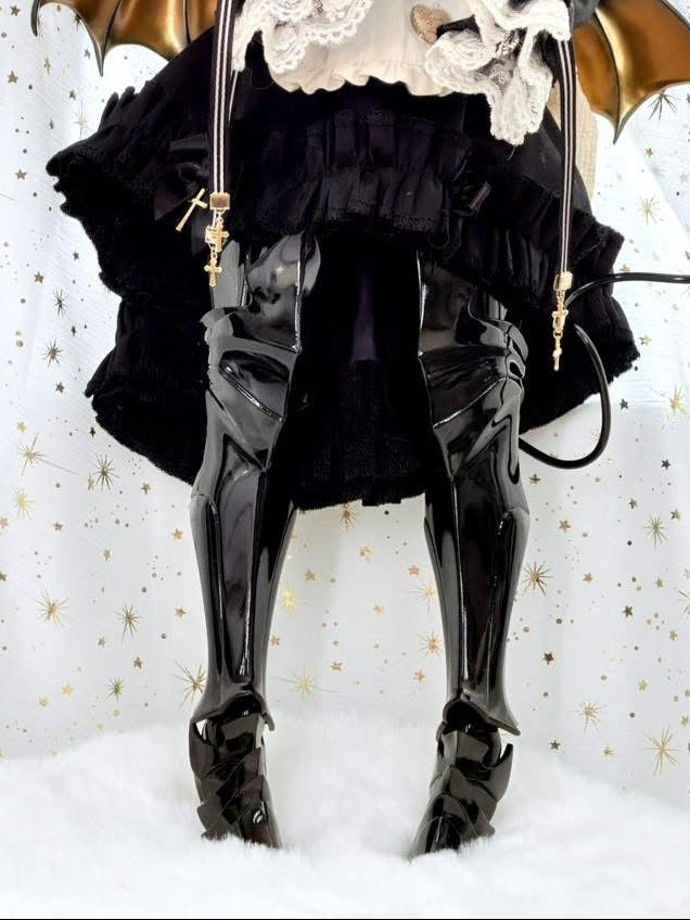 MDD Eden Leg Armour - Glossy Black