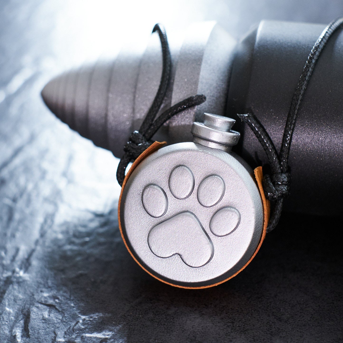 Paw Print Water Bottle Shaped Bag (Silver)